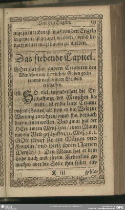 Das siebende Capitel. Von Gottes Ebenbild im Menschen