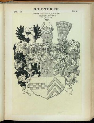 Taf. 54. Wilhelm Herzog zu Jülich, Cleve U. Berg. Graf z.d. Mark u. Ravensburg etc. (n. Georg Brentel's W.-B.) 1584.