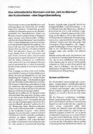 Das mittelalterliche Stormarn und das "Iant ze Stürmen" des Kudrunliedes - eine Gegenüberstellung