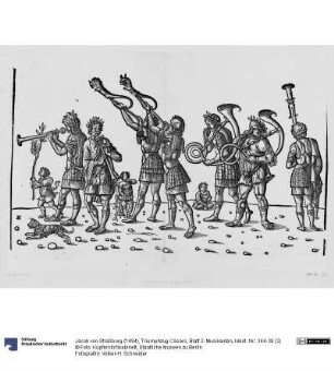 Triumphzug Cäsars, Blatt 2: Musikanten