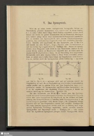 V. Das Sprengwerk