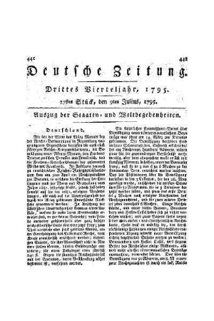 Auszug der Staaten- und Weltbegebenheiten