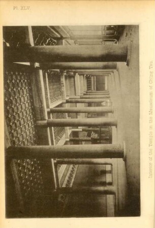 Interior of the temple in the mausoleum of Ch'ing Tsu