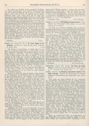 748-749 [Rezension] Baumeister, Ansgar, Die Ethik des Pastor Hermae