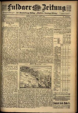 Zweite Ausgabe vom Freitag, den 06. April 1900.