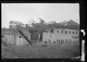 Zerstörtes Stahlwerk