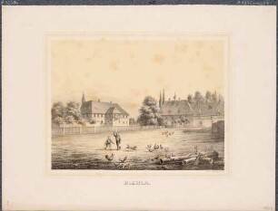 Das Rittergut in Biehla (Schönteichen-Biehla) in der Westlausitz, aus dem Album der Rittergüter und Schlösser im Königreiche Sachsen, 3. Band