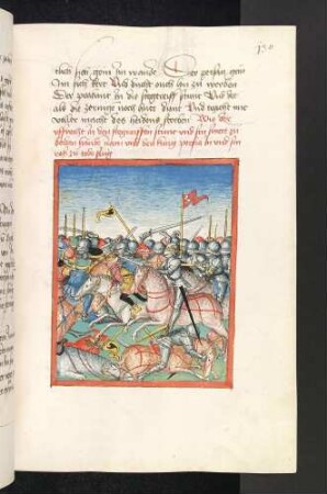 Die Schlacht gegen die Sarazenen: Lohengrin erschlägt den König von Persien