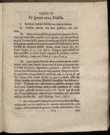 Caput VI. De Ignotis circa Delicta.