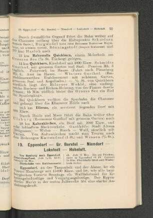 19. Eppendorf - Gr. Borstel - Niendorf - Lokstedt - Hoheluft.