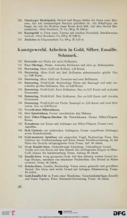 Kunstgewerbl. Arbeiten in Gold, Silber, Emaille. Schmuck.