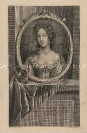 Porträt der Marie Beatrix Eleonor d'Este (Modena), Gattin von Jakob II. von England