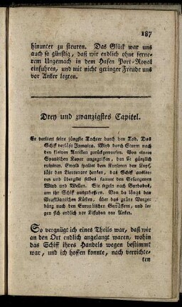 Drey und zwanzigstes Capitel.