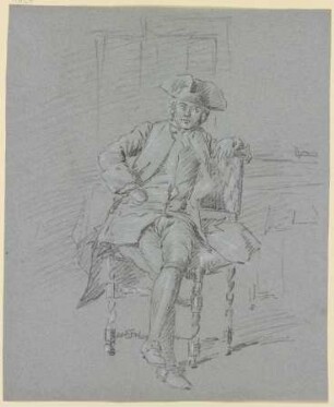 Ein sitzender Kavalier