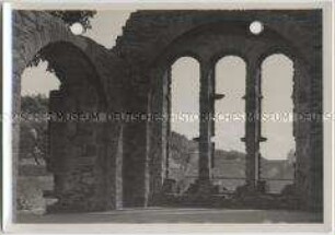 Orkney-Inseln, Kirkwall, Inneres der Ruine des neuen Bischofssitzes