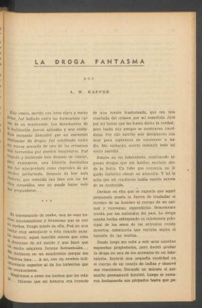 La droga fantasma