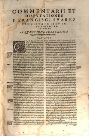 Commentariorum Ac Disputationum In Tertiam Partem Divi Thomae Tomus ..., 3. Qui Est Primus De Sacramentis, In Quo Ea Continentur, Quae Post Praefationem Indicantur