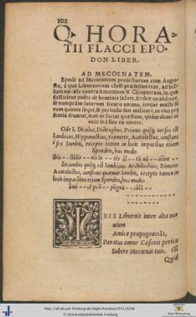 Quinti Horatii Flacci Epodae