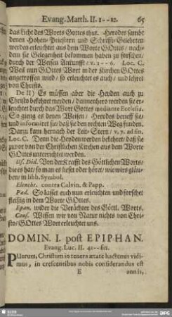 Domin. I. post Epiphan. Evang. Luc. II. 41-fin.