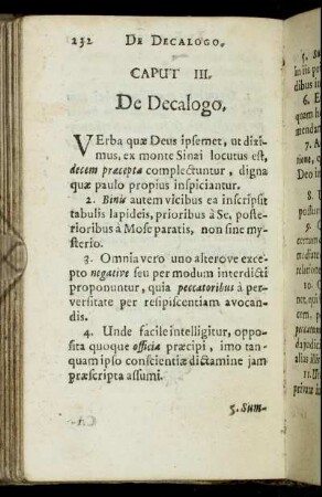 Caput III. De Decalogo.