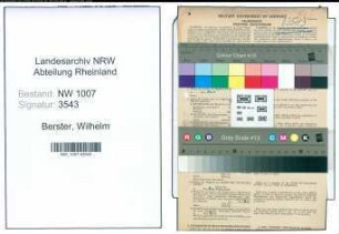 Entnazifizierung Wilhelm Berster , geb. 17.11.1908 (Kaufmann)