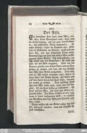 XVI. Der Affe.