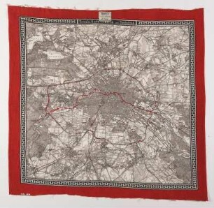 Erinnerungstuch "Stadtplan Berlins und Umgegend"