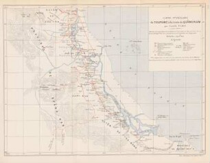 Carte itinéraire de Tourane à la limite du Quang-Nam
