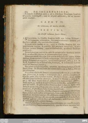 Caput VI. De voluntate, & merito Christi.