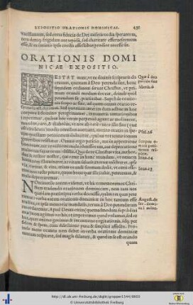 Expositio Orationis Dominicae.