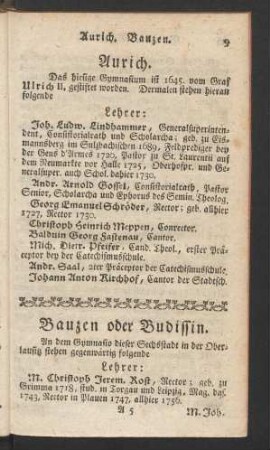 Bauzen oder Budissin - Buxtehude