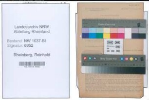 Entnazifizierung Reinhold Rheinberg , geb. 25.10.1914 (Angestellter)