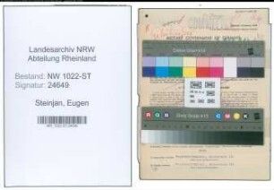 Entnazifizierung Eugen Steinjan , geb. 18.05.1902 (Dreher)