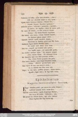 Epithalamium Nuptiis Iurisconsulti sacrum.