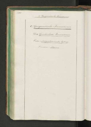 Cl. I. Geschichtete Formationen.