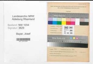 Entnazifizierung Josef Bayer , geb. 23.02.1894 (Major)