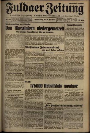 Ausgabe vom Donnerstag, den 09. Juli 1936.