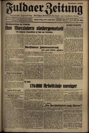 Ausgabe vom Donnerstag, den 09. Juli 1936.