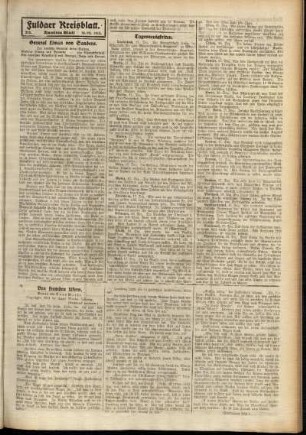 Zweite Ausgabe vom Donnerstag, den 18. Dezember 1913.