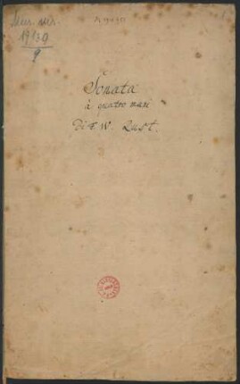 Sonaten; cemb 4hands; F-Dur; CzaR 20