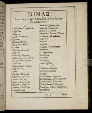 Autorum, qui bona fide in hoc scripto a nobis citantur.