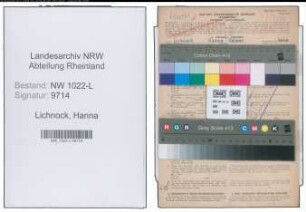 Entnazifizierung Hanna Lichnock , geb. 09.03.1902 (Lehrerin)