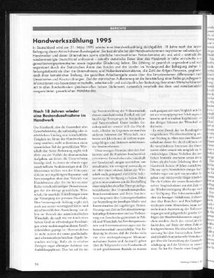 Handwerkszählung 1995