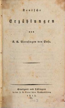 Deutsche Erzählungen