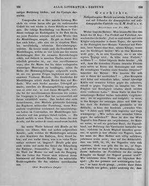 Arndt, E. M.: Nothgedrungener Bericht aus seinem Leben und aus und mit Urkunden der demagogischen und antidemagogischen Umtriebe. T. 1-2. Leipzig: Weidmann 1847 (Beschluss von Nr. 160)