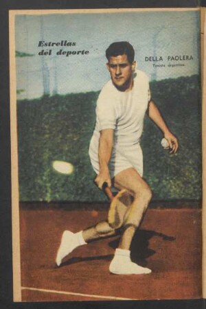 Della Paolera, tenista argentino - [Fotografía] : Estrellas del deporte