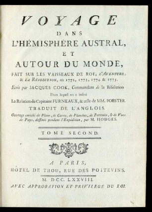 T. 2: Voyage Dans L'Hémisphère Austral, Et Autour Du Monde