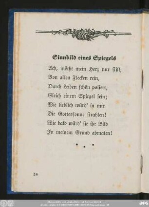 Sinnbild eines Spiegels