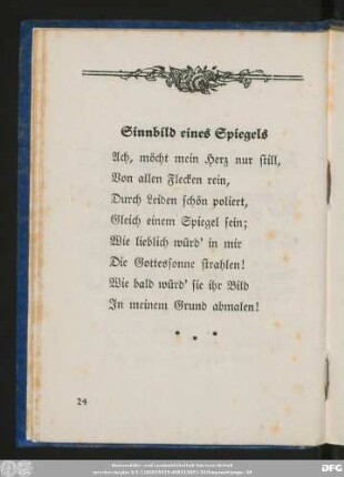 Sinnbild eines Spiegels