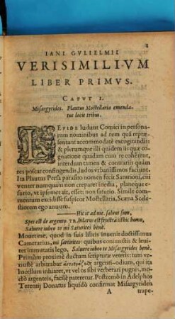 Iani Gvlielmii Verisimilivm libri tres